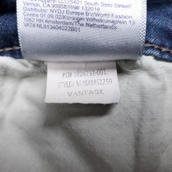 NYDJ Marilyn Jeans Women 14 Blue Straight Leg Lift x Tuck Technology Sustainable - Picture 11 of 13